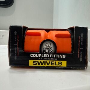 Camco RhinoFLEX‎ RV Sewer Hose Swivel Coupler Fitting Orange New